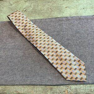 Foggia Men's Tie Black Multicolor Geometric 100% Silk